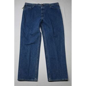 Deadstock Vtg 90s Levi's 44x32 540 Relaxed Fit Dark Stonewashed Denim Mens Jeans